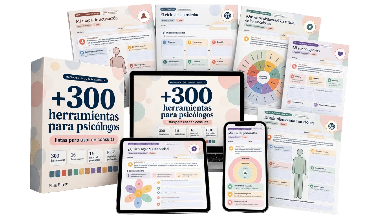 Portada de +300 Herramientas para psicólogos